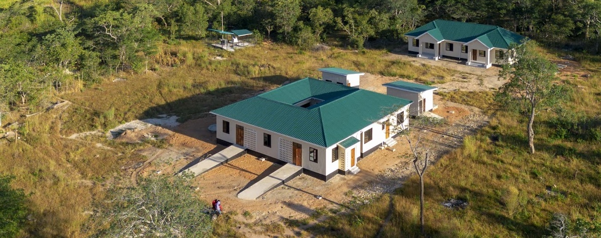 Aerial view of Dispensary buildings