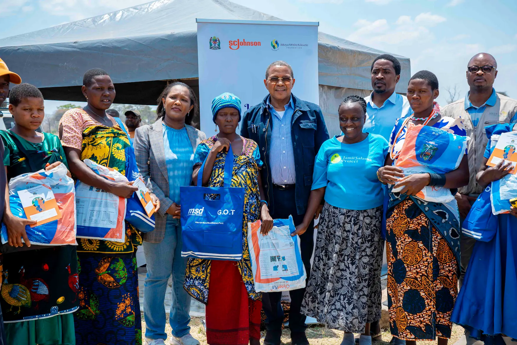 Dr Kikwete at Ipembe Village in Sikonge District