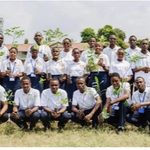 Students and staff helped plant 162 trees